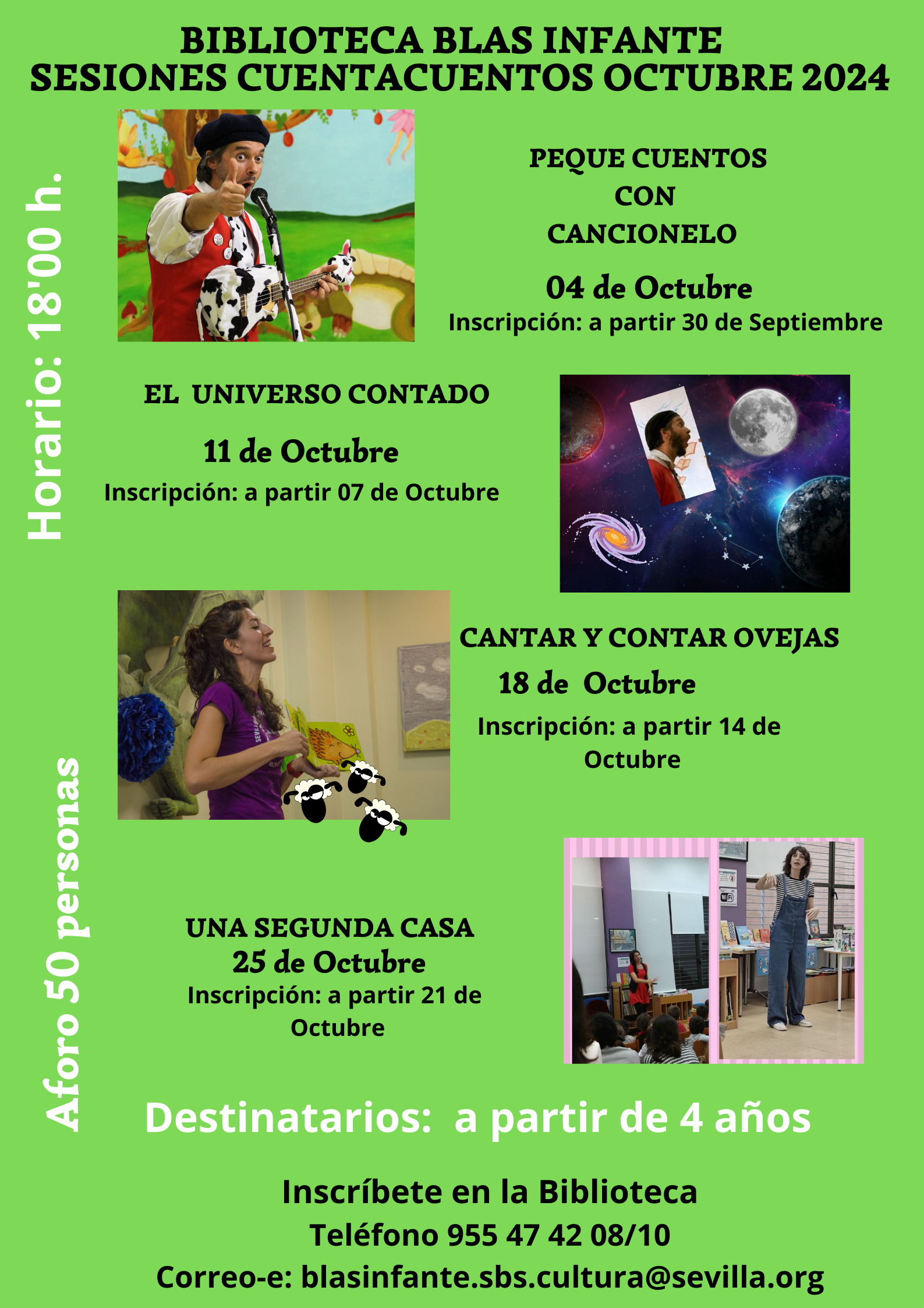 VUELVEN LOS CUENTACUENTOS A LA BIBLIOTECA BLAS INFANTE