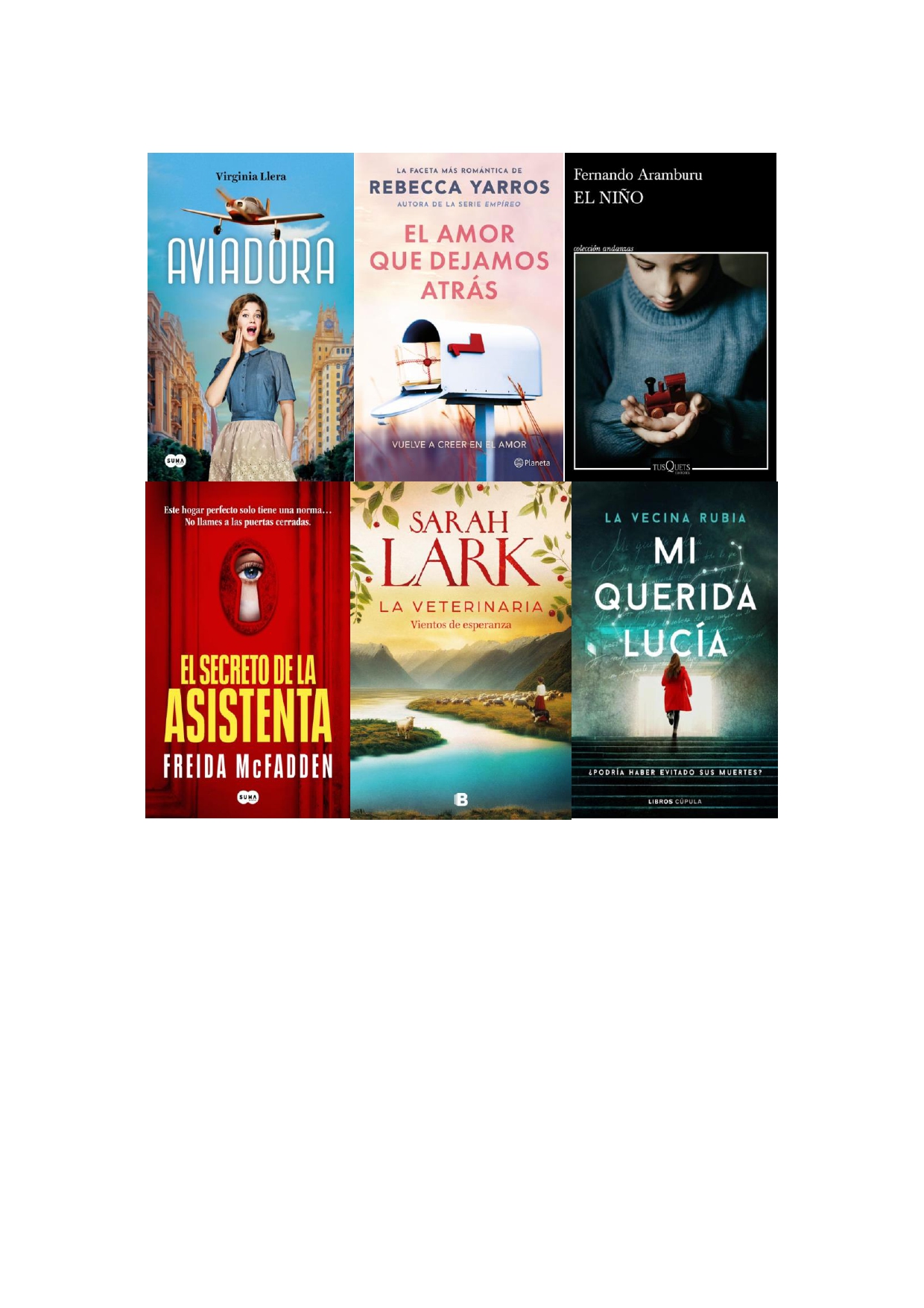 NOVEDADES NARRATIVA FEBRERO 2025