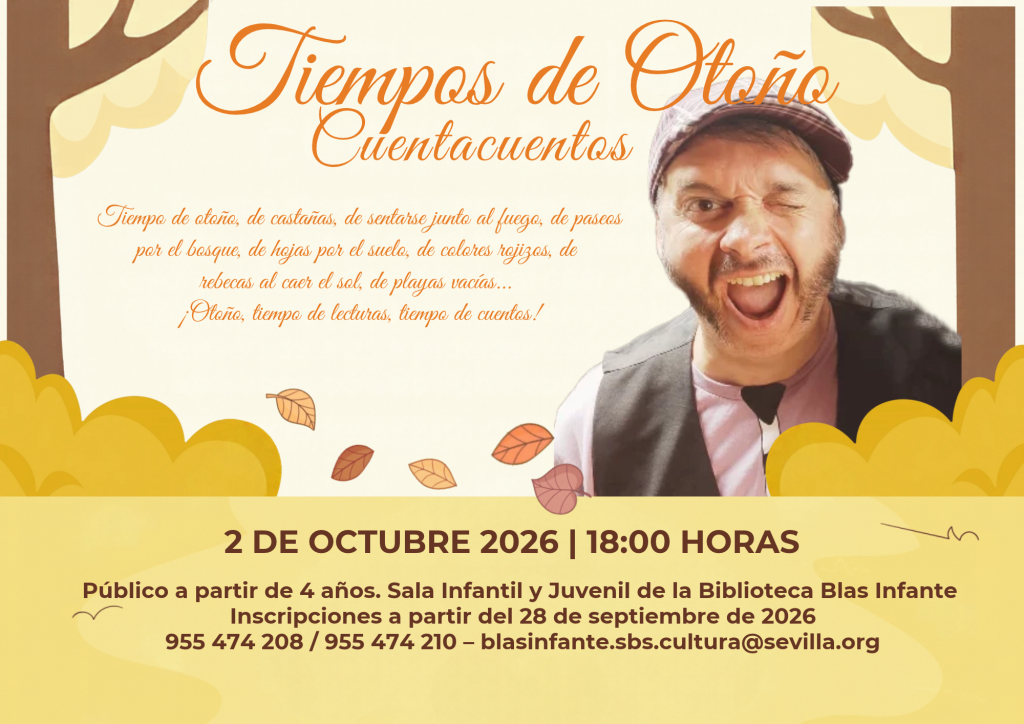 CUENTACUENTOS, VIERNES 2 DE OCTUBRE – 18:00