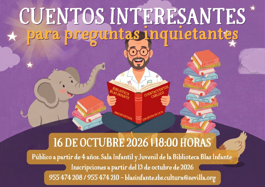 CUENTACUENTOS, VIERNES 16 DE OCTUBRE – 18:00