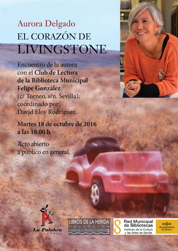 ENCUENTRO DE LA AUTORA CON EL CLUB DE LECTURA. MARTES 18 OCTUBRE, 18:00 H