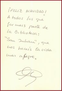 Felicitación usuaria revés