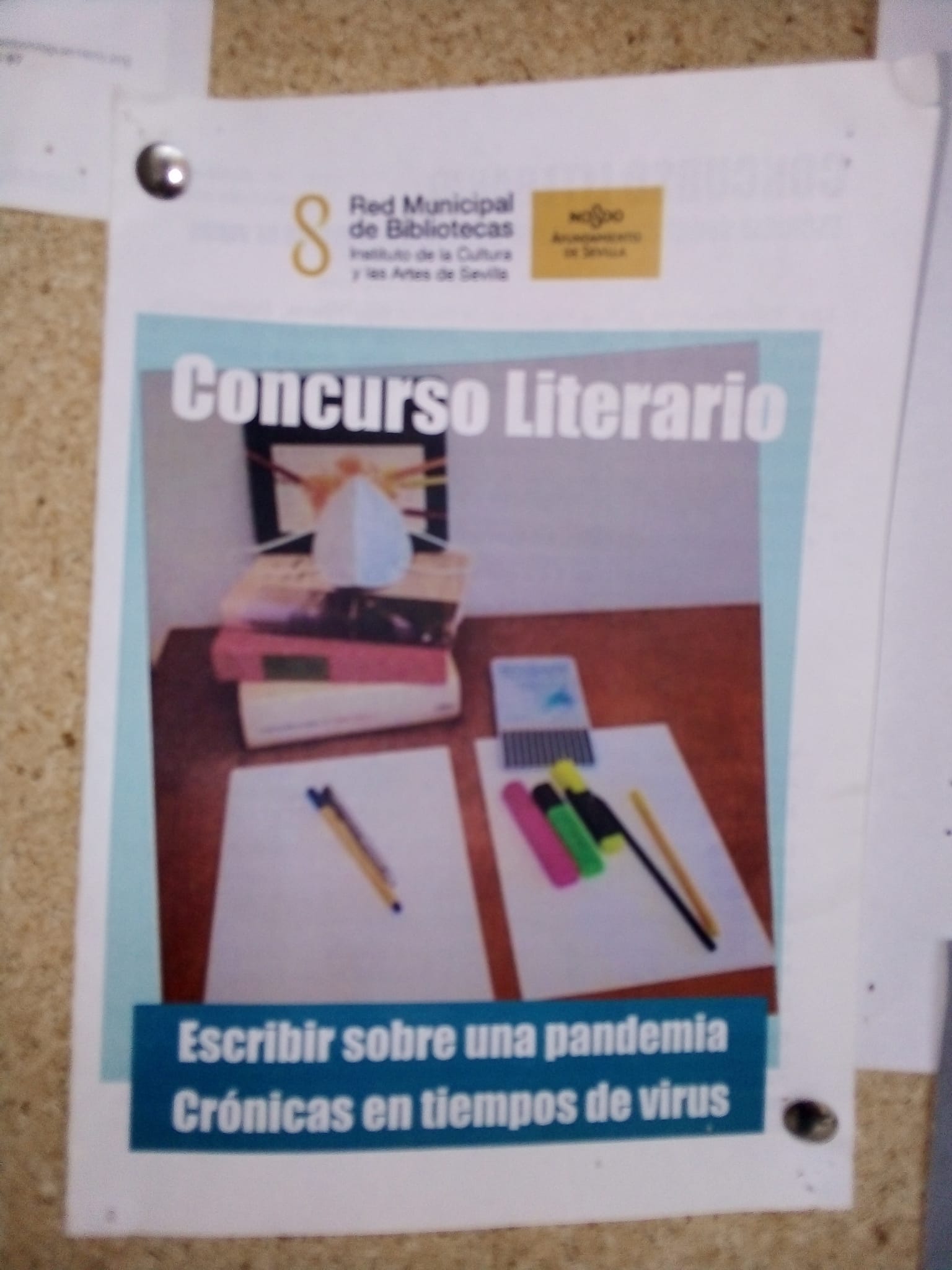 CONCURSO LITERARIO «Escribir sobre una pandemia»