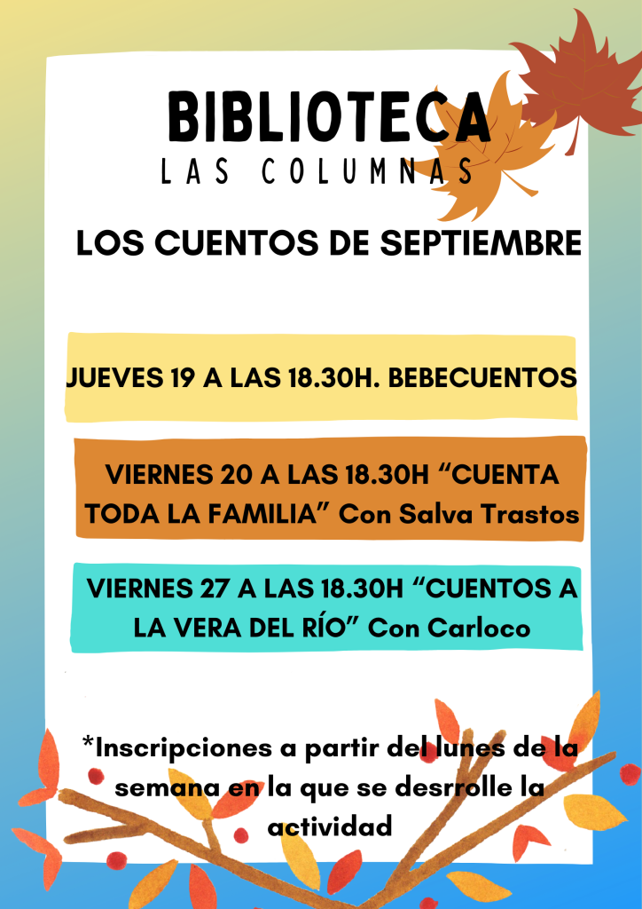ACTIVIDADES DE SEPTIEMBRE