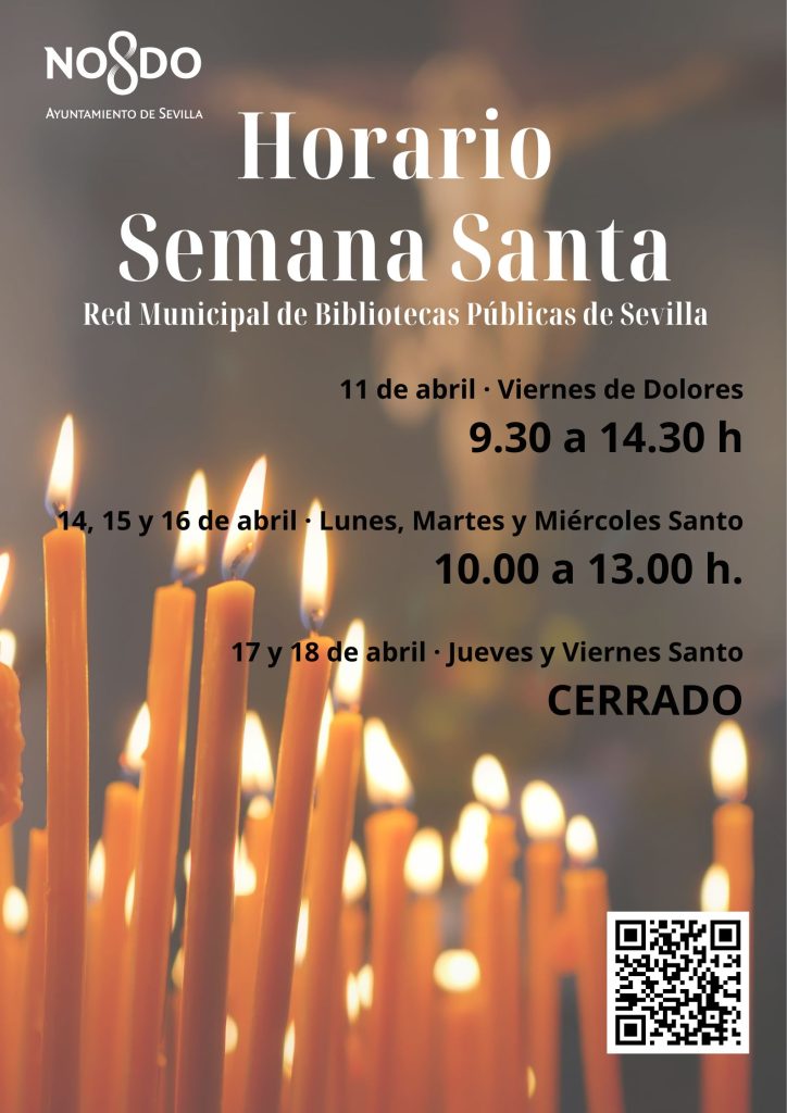 📢 Horario especial de Semana Santa en la Biblioteca San Julián 📢