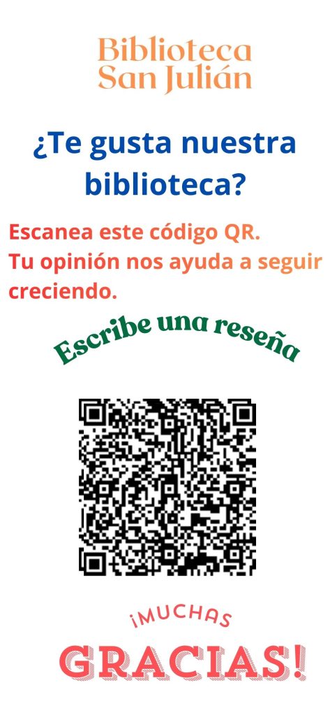 ¿Te gusta tu biblioteca? ¡Cuéntaselo a todo el mundo! ⭐⭐⭐⭐⭐