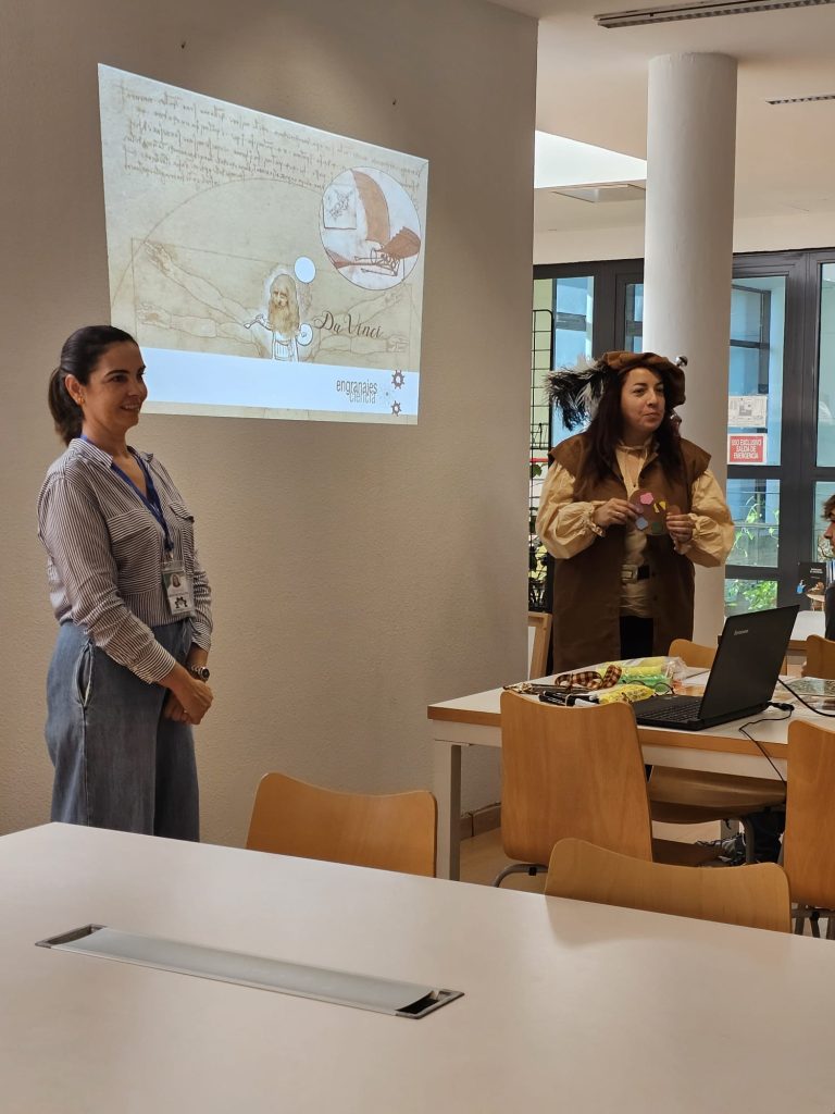 Leonardo da Vinci en la Biblioteca