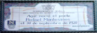 Imagen de Azulejo: Nace Rafael Montesinos
